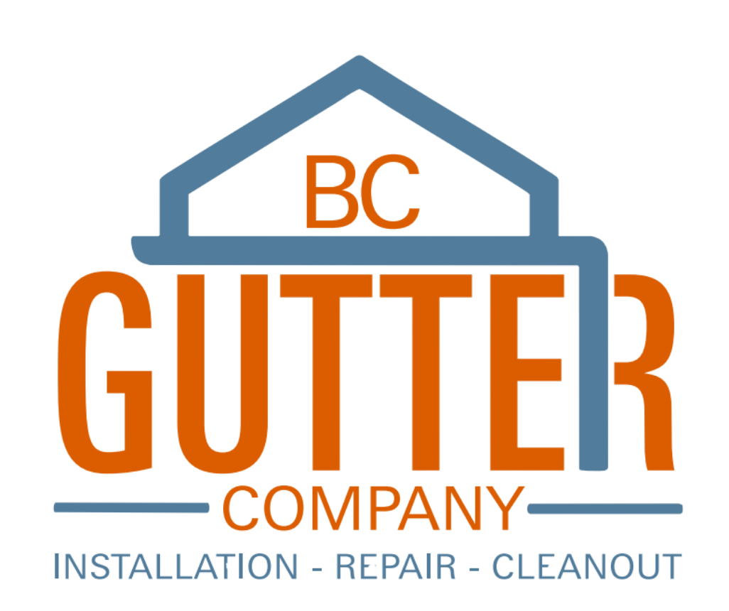 BC Gutters logo representing a family-owned gutter company in Middle Georgia specializing in seamless gutter installation, repair, and cleanout.