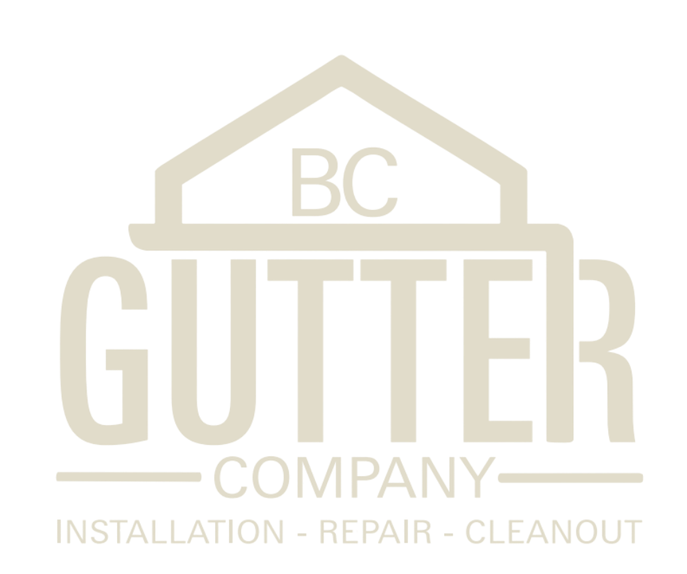 BC Gutters logo representing a family-owned gutter company in Middle Georgia specializing in seamless gutter installation, repair, and cleanout.